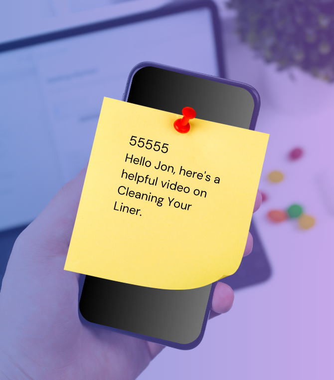 PHONE WITH STICKY NOTE